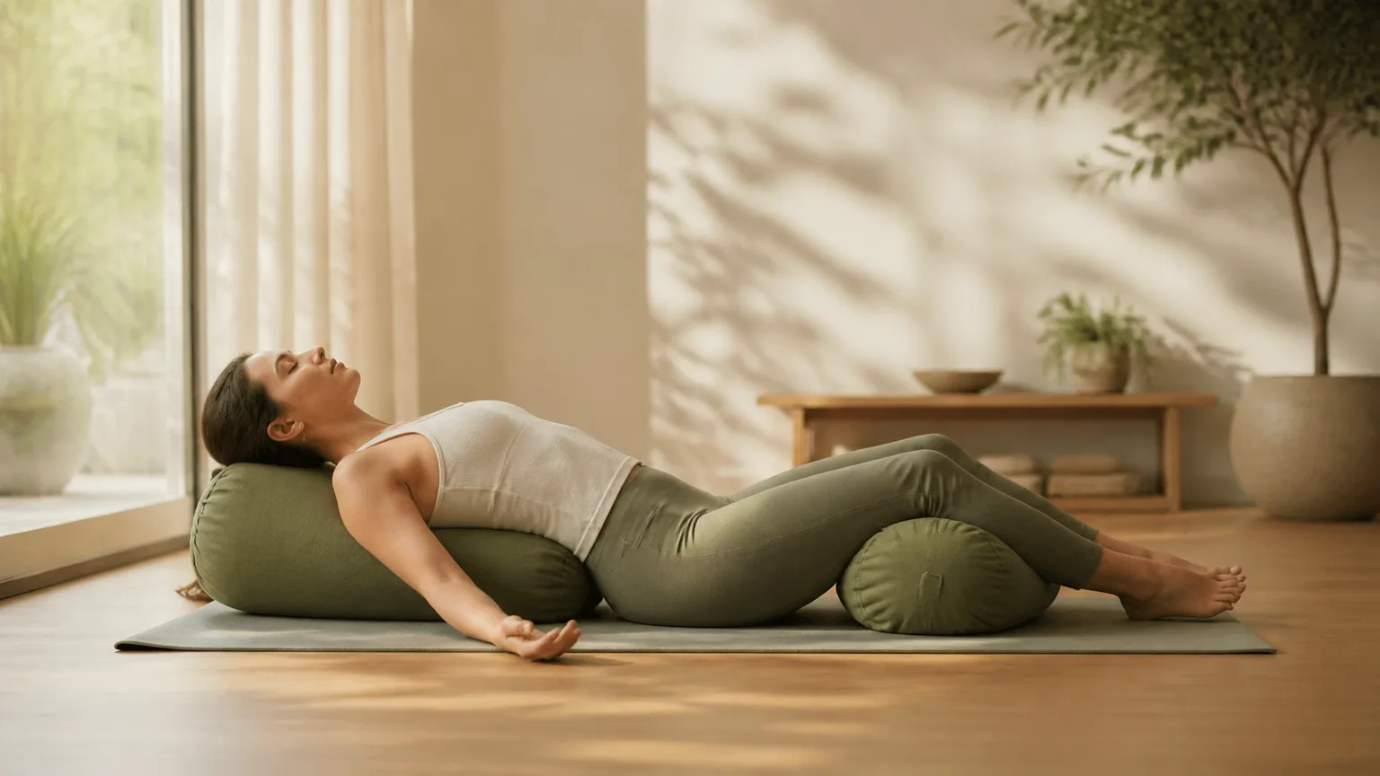 Yoga Bolster: Uses, Benefits, and Beginner-Friendly Poses Explained
